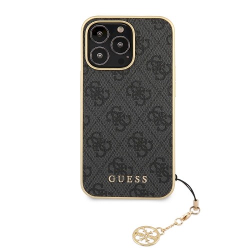 GUHCP13LGF4GGR Guess 4G Charms Cover for iPhone 13 Pro Grey image 1