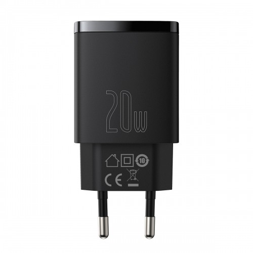 OEM Зарядное устройство Baseus CCXJ-B01 USB - C | 20W | 3A | PD черное image 1