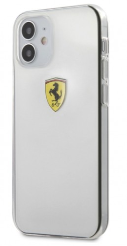 Ferrari ESTRHCP12STR Izturīgs Silikona Aizsargapvalks Apple iPhone 12 Mini Caurspīdīgs image 1