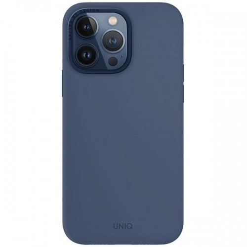 UNIQ etui Lino Hue iPhone 15 Pro Max 6.7" Magclick Charging granatowy|navy blue image 1