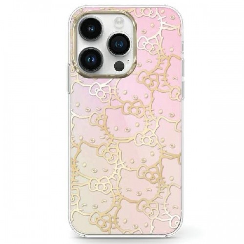 Hello Kitty HKHCP15SHCHPEP iPhone 15 6.1" różowy|pink hardcase IML Gradient Electrop Crowded Kitty Head image 1