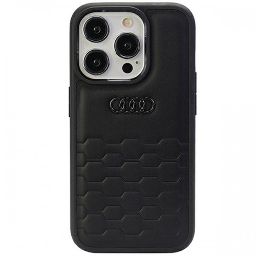 Audi GT Synthetic Leather iPhone 15 Pro 6.1"czarny|black hardcase AU-TPUPCIP15P-GT|D2-BK image 1