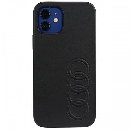 Audi Synthetic Leather iPhone 12|12 Pro 6.1" czarny|black hardcase AU-TPUPCIP12P-TT|D1-BK image 1