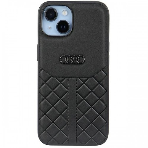 Audi Genuine Leather iPhone 14 6.1" czarny|black hardcase AU-TPUPCIP14-Q8|D1-BK image 1