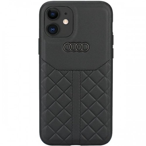 Audi Genuine Leather iPhone 12|12 Pro 6.1" czarny|black hardcase AU-TPUPCIP12P-Q8|D1-BK image 1