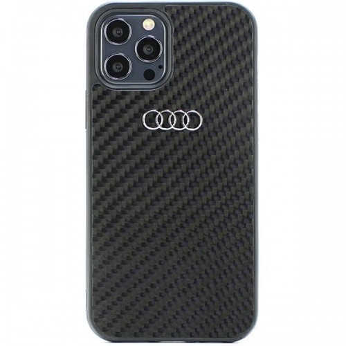 Audi Carbon Fiber iPhone 12|12 Pro 6.1" czarny|black hardcase AU-TPUPCIP12P-R8|D2-BK image 1