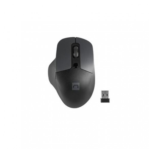 Natec Mouse, BlackBird 2, Silent, Wireless, 1600 DPI, Optical, Black Natec Mouse Black/Gray Wireless image 1