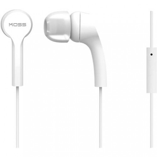 Koss Headphones KEB9iW Wired In-ear Microphone White image 1