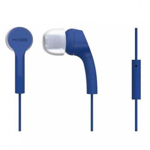 Koss Headphones KEB9iB 3.5mm (1/8 inch) In-ear Microphone Blue image 1