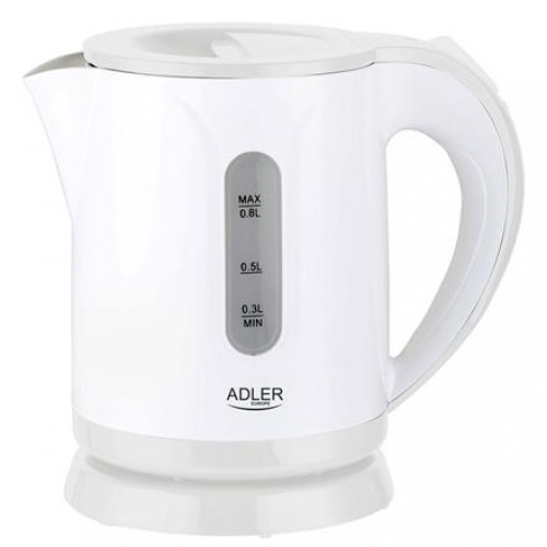 Adler Kettle AD 1371w Electric 850 W 0.8 L Stainless steel/Polypropylene 360° rotational base White image 1