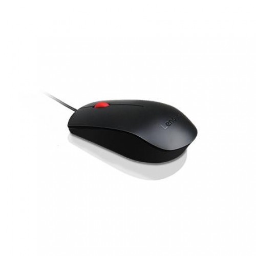 Lenovo Essential USB Wired Mouse, 1600 DPI, 1.8 m, 3 Buttons, Black Lenovo Essential USB Mouse wired Black image 1