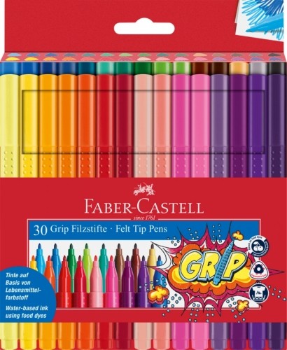 Flomāsteri Faber-Castell Grip, 30 krāsas image 1