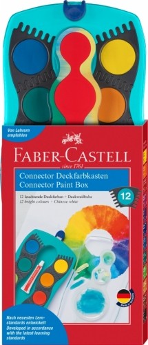 Akvareļu krāsas Faber-Castell 12 krāsas image 1