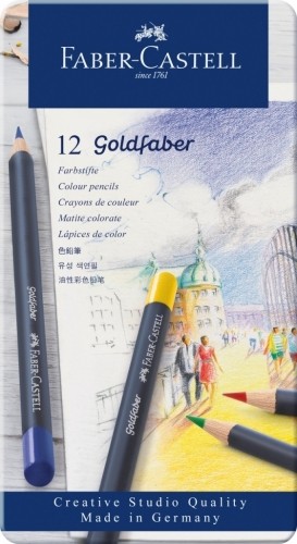 Faber-castell Krāsainie zīmuļi Faber Castell Goldfaber, 12 krāsas image 1