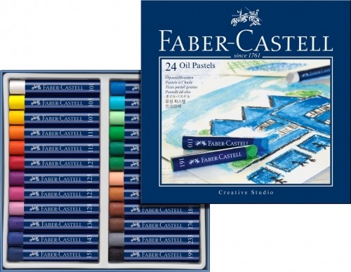 Faber-castell Eļļas pasteļkrītiņi Faber Castel, 24 krāsas image 1