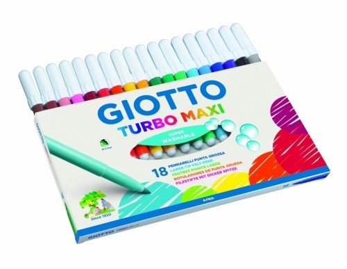 Fila Flomasteri Giotto Turbo Maxi 18 krāsas image 1