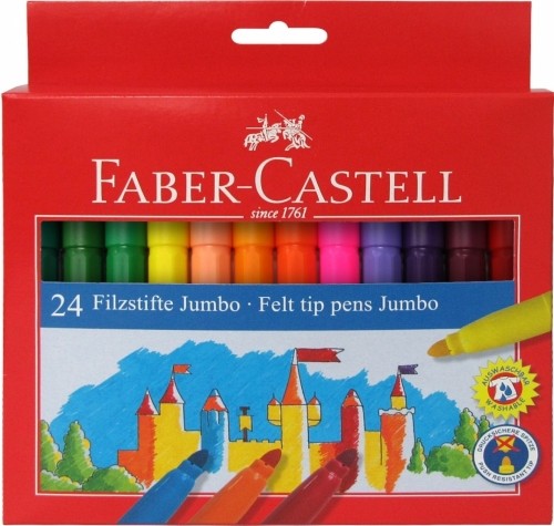 Фломастеры Faber-Castell 24 цвета Jumbo image 1