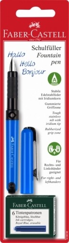 Tintes pildspalva Faber-Castell, 1 pildspalva+tinte, zila image 1