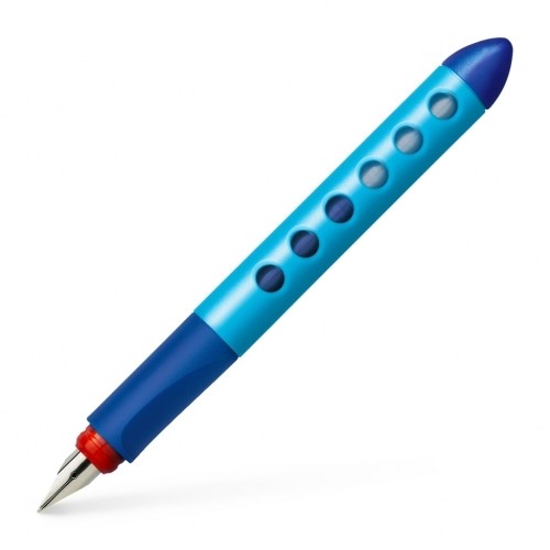 Tintes pildspalva Faber-Castell Scribolino, piemērota kreiļiem, zils korpuss image 1