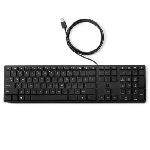 Клавиатура HP 9SR37AA Чёрный QWERTY Испанская Qwerty image 1