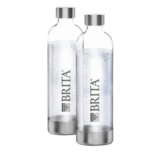 Бутылка с водой SodaOne Brita 1043722 Прозрачный Серебристый 1 L image 1