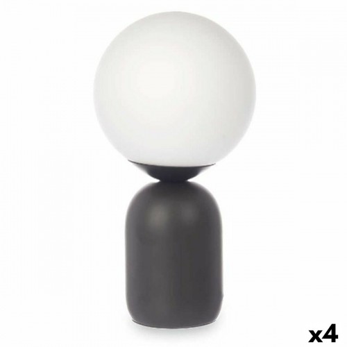 Desk lamp Ball 40 W White Black Ceramic 15 x 28,5 x 15 cm (4 Units) image 1
