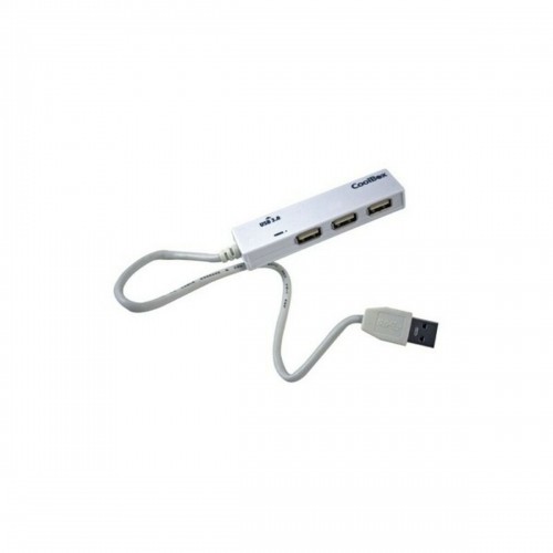 USB-хаб на 3 порта CoolBox COO-H413 Белый Чёрный image 1