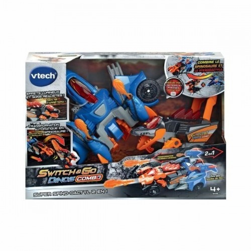 Transformable Super Robot Vtech Switch & Go Dinos Combo: SUPER SPINO-DACTYL 2 IN 1 Dinosaur image 1