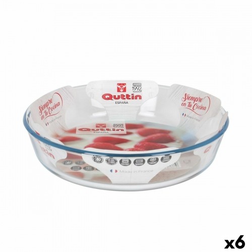 Oven Dish Quttin   Glass 2,3 L ø 26 x 5,9 cm (6 Units) image 1