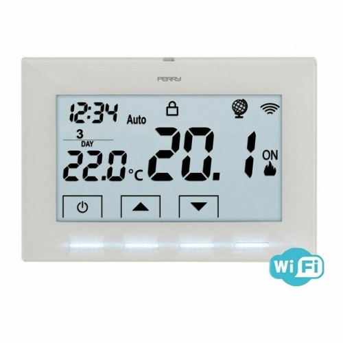 Thermostaat timer voor airconditioner Perry 1tx cr029 Wi-Fi Balts image 1