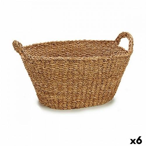 Basket With handles Brown 50 L 60 x 31 x 43 cm (6 Units) image 1