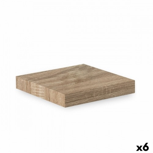 Shelve Confortime Natural MDF Wood 23,5 x 23,5 x 3,8 cm (6 Units) image 1