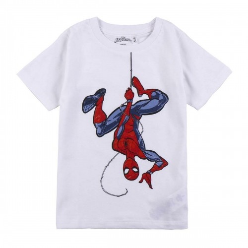 Child's Short Sleeve T-Shirt Spider-Man White image 1