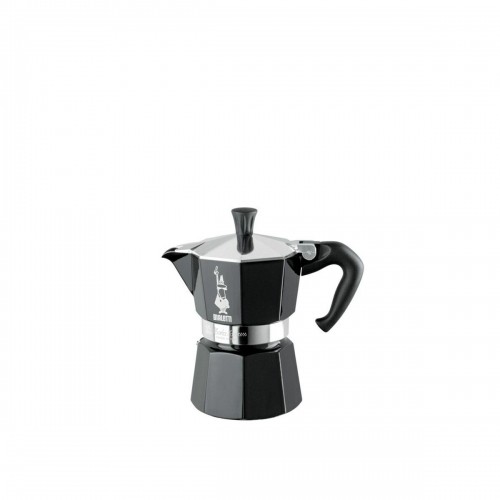 Italian Coffee Pot Bialetti Moka Express Black Aluminium 6 Cups image 1