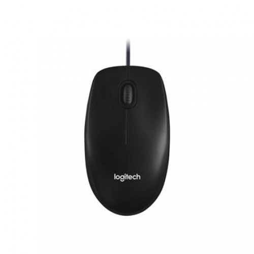 Logitech Mouse  M100 Wired Optical mouse Black image 1