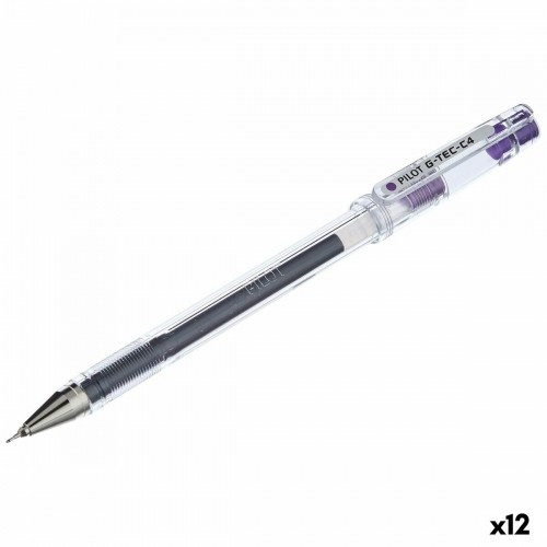 Гелевая ручка Pilot G-TEC C4 Фиолетовый 0,2 mm (12 штук) image 1