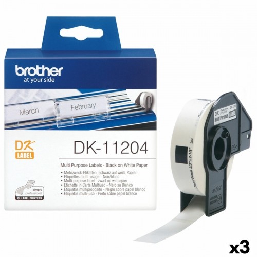 Roll of Labels Brother DK-11204 17 x 54 mm (3 Units) image 1