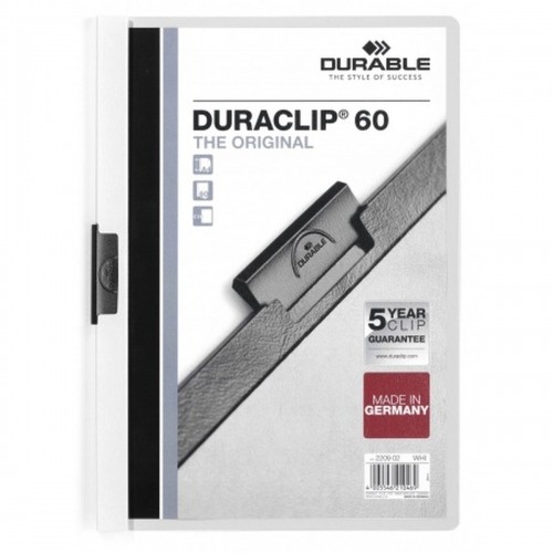 Портфель Durable Duraclip 60 Белый Прозрачный A4 25 Предметы image 1