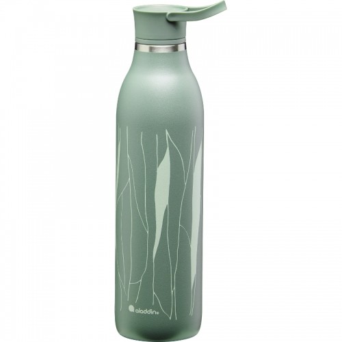 Aladdin Термо бутылка CityLoop Thermavac eCycle Water Bottle 0.6Л, переработанная из нержавеющей стали / серо-зеленая Leaf image 1