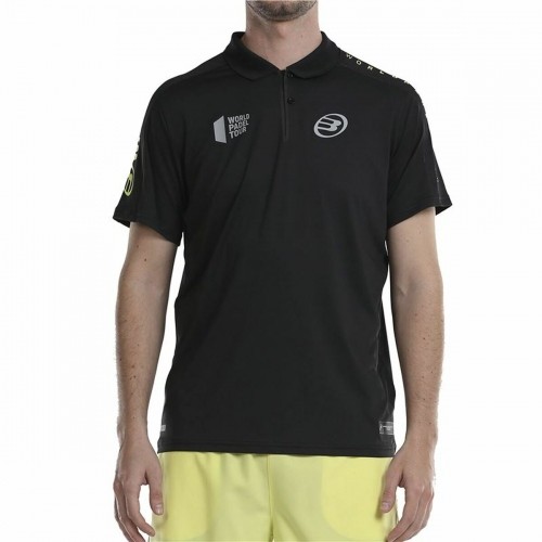 Men’s Short Sleeve Polo Shirt Bullpadel Liceo Padel Black image 1