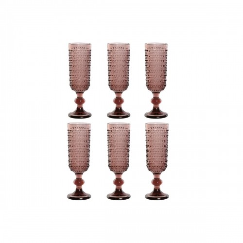 Набор рюмок Home ESPRIT Розовый Стеклянный 150 ml (6 штук) image 1