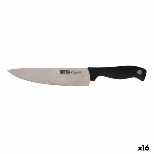 Кухонный нож Quttin Dynamic Чёрный Серебристый 20 cm (16 штук) image 1