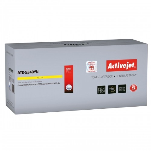 Toner Activejet ATK-5240YN Yellow image 1