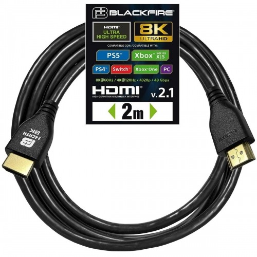 HDMI Kabelis Blackfire ULTRA Melns image 1