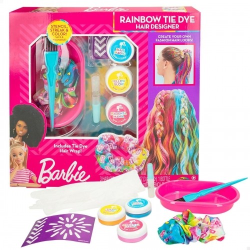 Парикмахерский набор Barbie Rainbow Tie Волосы с прядями Разноцветный image 1