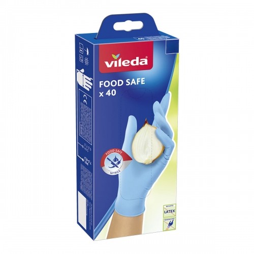 Disposable Gloves Vileda Food Safe 171013 S/M (40 Units) image 1