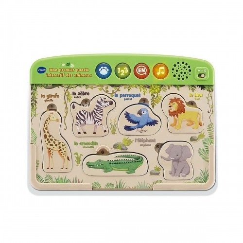 Interactive Toy Vtech Baby Puzzle Wood animals image 1