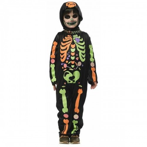 Costume for Children Rubies Shiny Skeleton 2 Pieces image 1