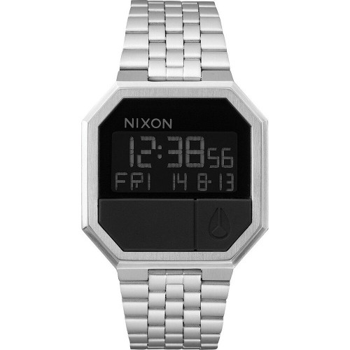 Мужские часы Nixon A158000-00 Чёрный Серебристый image 1