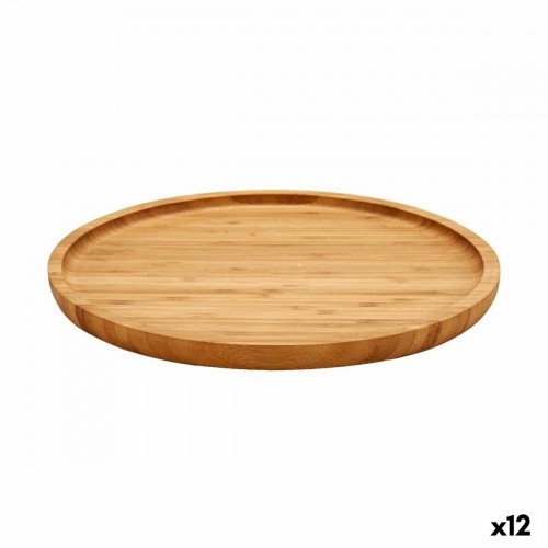 Kinvara поднос для закусок Коричневый Бамбук 24,7 x 1,5 x 24,7 cm (12 штук) image 1